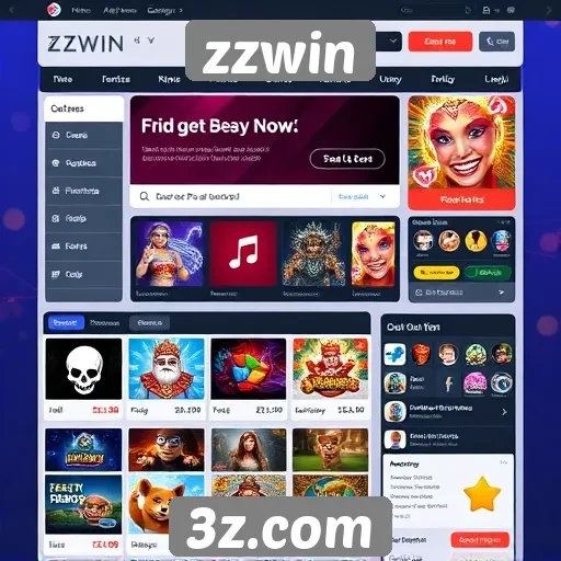 Análise da interface do usuário do site zzwin